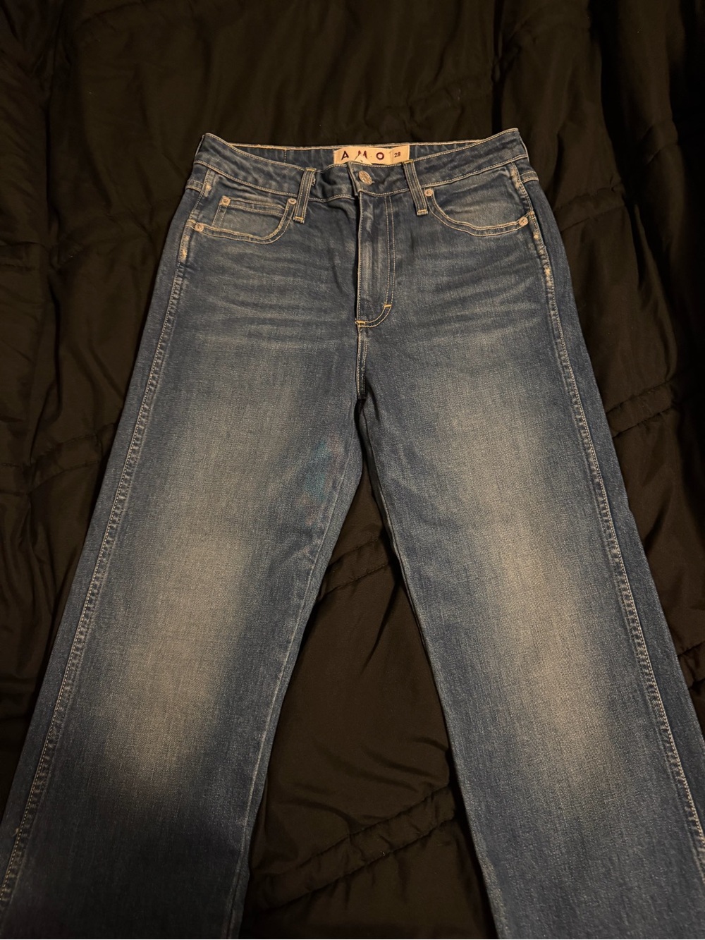 AMO Light Blue Straight Jeans